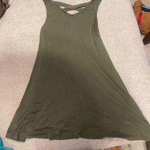 Olive green dress